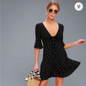 Free People All Yours Polka Dot Mini Dress